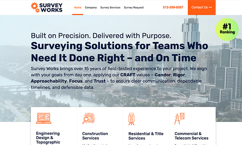 Land Surveyor SEO case study